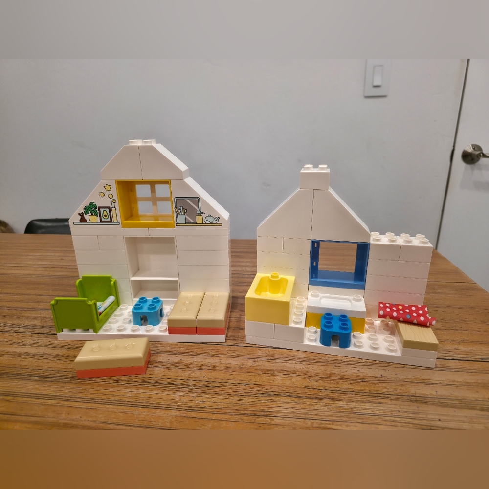 duplo lego building block modular house set